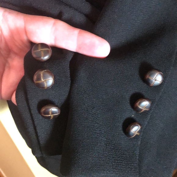 Vintage EXPRESSIONS Size 4 Field Military Inspired Blazer Detailed buttons USA - Picture 8 of 13